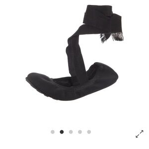 Dior Black Ribbon Detail Flats